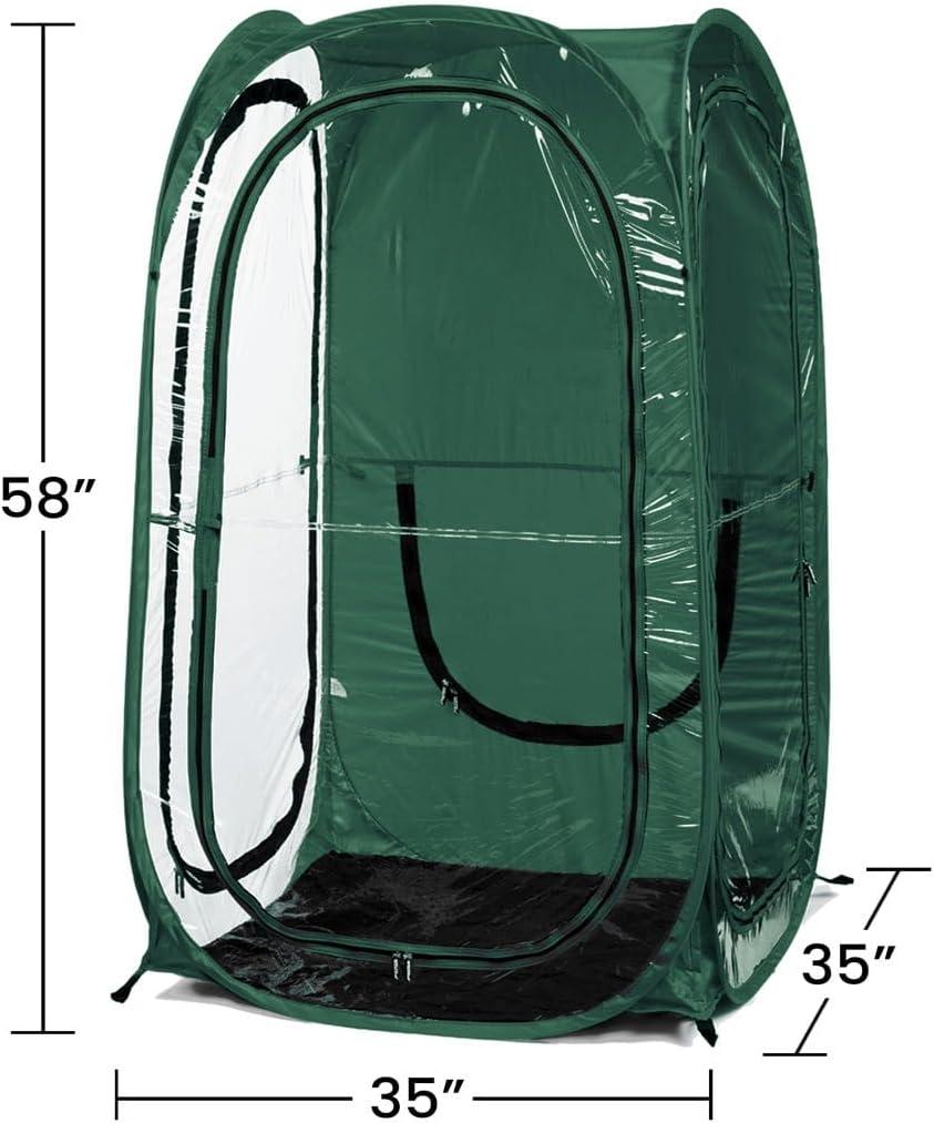 imageUnder the Weather Hunter Green MyPod 1 Person Popup Weather Pod The Original Patented WeatherPod
