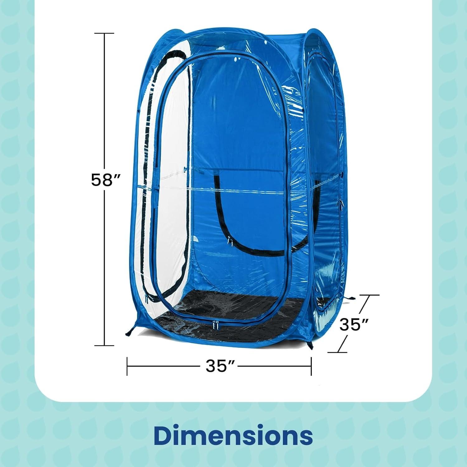 imageUnder the Weather Royal Blue MyPod 1 Person Popup Weather Pod The Original Patented WeatherPod