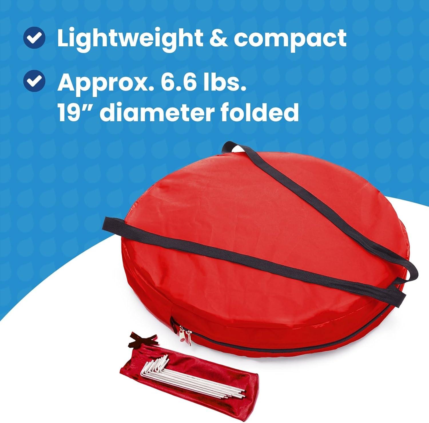 imageWeatherPod OriginalPod PopUp Pod Stay Warm Dry and Out of The Sun Weather Pod for Sports Rain or Wind 1 Person Pod Sports Pod for The Sideline Easy Set Up ampamp Tear DownRed