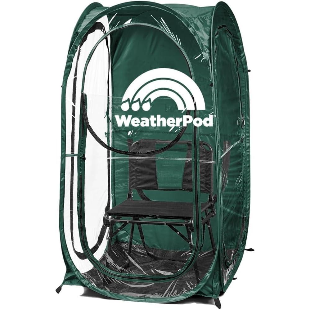 imageUnder the Weather Hunter Green MyPod 1 Person Popup Weather Pod The Original Patented WeatherPod