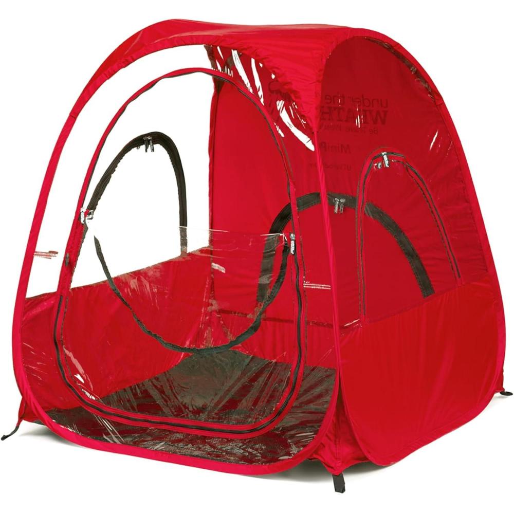 imageWeatherPod Deluxe Mini Pod Versatile PopUp Tent for Kids Pets Stay Warm Dry and Out of The Sun Full Roof for Extra Shade Lightweight Set Up in Seconds Red 36quot L x 36quot W x 42quot HRed