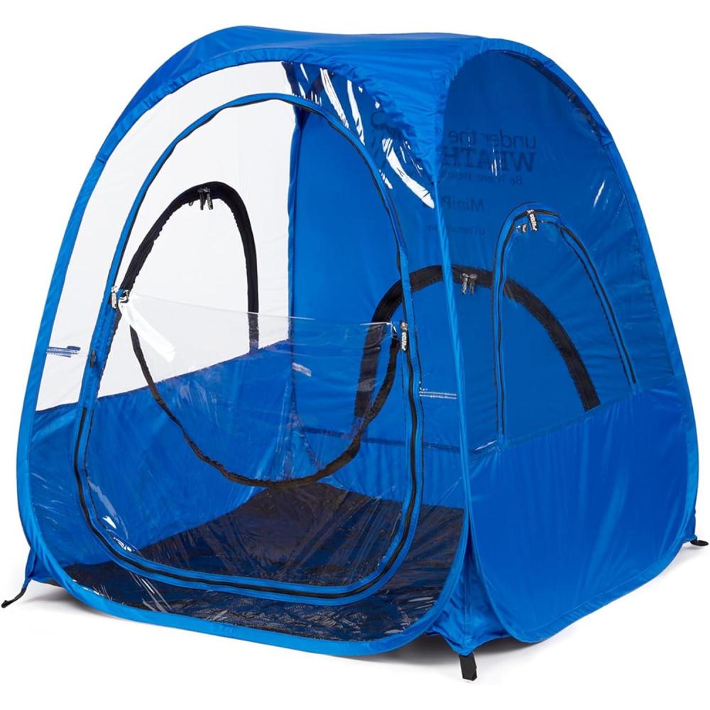 imageWeatherPod Deluxe Mini Pod Versatile PopUp Tent for Kids Pets Stay Warm Dry and Out of The Sun Full Roof for Extra Shade Lightweight Set Up in Seconds Red 36quot L x 36quot W x 42quot HRoyal Blue