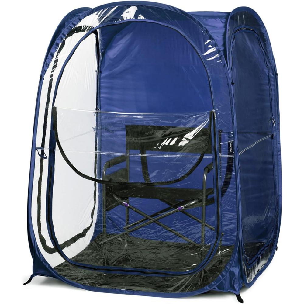 imageWeatherPod The Original Shark Tank MyPod 12 Person PopUp Pod Stay Warm Dry and Out of The Sun Weather Pod for Sports Rain or WindNavy