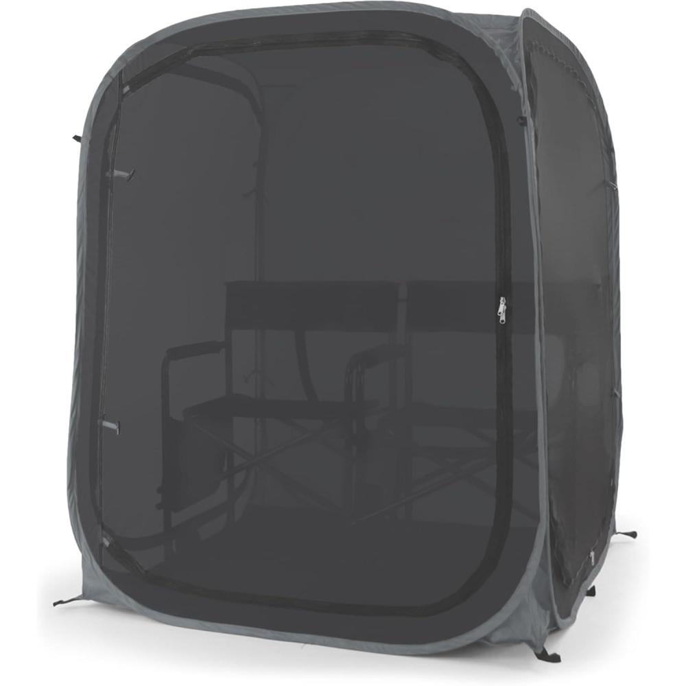 imageWeatherPod The Original Shark Tank MyPod Mesh 12 Person PopUp Screen Pod  Keeps Out Bugs Mosquitos and Harmful UV Rays  UPF 50 for Maximum Protection from The SunBlack
