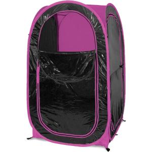WeatherPod 1-Person Pop-Up Pod with Tinted Panels – Pop-Up Weather Pod, Protection from Cold, Wind and Rain with Added Privacy(Pink)