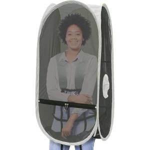 WeatherPod Short Bug-Screen Walking Pod – Pop-Up Wearable Mosquito & Bug Screen with Mesh – Fine Gauge, Fully Enclosed Personal Bubble – Dark Gray(Dark Gray)