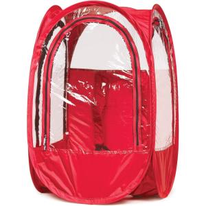 WeatherPod® StadiumPod® The Original Pop-Up Pod – 1 Person Wearable Stadium Pod – Protection from The Wind, Rain, and Cold – Weather Pod for The Bleachers – Personal Tent for Sporting Events(Red)