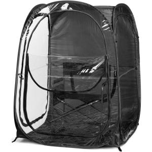 WeatherPod® The Original Shark Tank MyPod™ 1-2 Person Pop-Up Pod – Stay Warm, Dry, and Out of The Sun – Weather Pod for Sports, Rain, or Wind(Black)