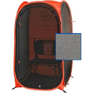 WeatherPod® The Original Shark Tank MyPod™ Mesh 1-2 Person Pop-Up Screen Pod – Keeps Out Bugs, Mosquitos, and Harmful UV Rays – UPF 50 for Maximum Protection from The Sun(Orange)